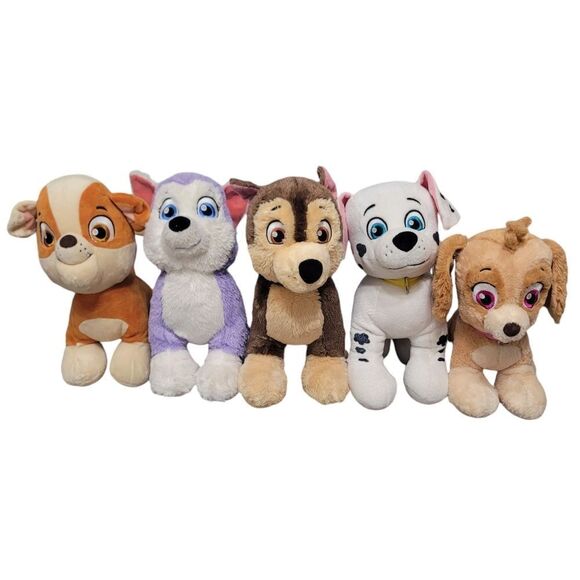Paw patrol build a bear bundle of plush dogs - Picture 1 of 13